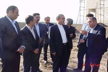 بازدید استاندار و معاونین درمعیت رئیس سازمان جهاد کشاورزی، مدیر کل دامپزشکی استان و جمعی از روسای دس