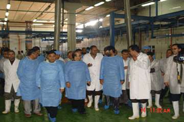 بازدید دادستان اردبیل از مجتمع صنعتی گوشت اردبیل در معیت مدیر کل دامپزشکی استان و اعضا مدیریت پیشگیر