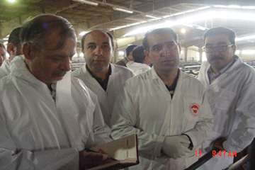 بازدید آقای دکتر جاویدی معاون بهداشتی و پیشگیری و اقای دکتر امیری معاون دفتر بهداشت و مدیریت بیماریه