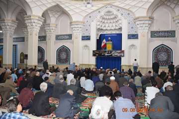 سخنرانی مسئول دفتر نمایندگی ولی فقیه اداره کل دامپزشکی استان اردبیل در مراسم خطبه های پیش از نماز جم