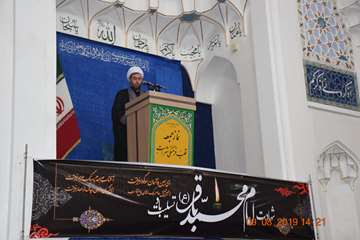 سخنرانی مسئول دفتر نمایندگی ولی فقیه اداره کل دامپزشکی استان اردبیل در مراسم خطبه های پیش از نماز جم